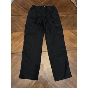 5.11 Tactical Mens Black Ripstop Cargo Pants 34x34 Tactical Work Trousers